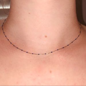 Gold and Blue choker